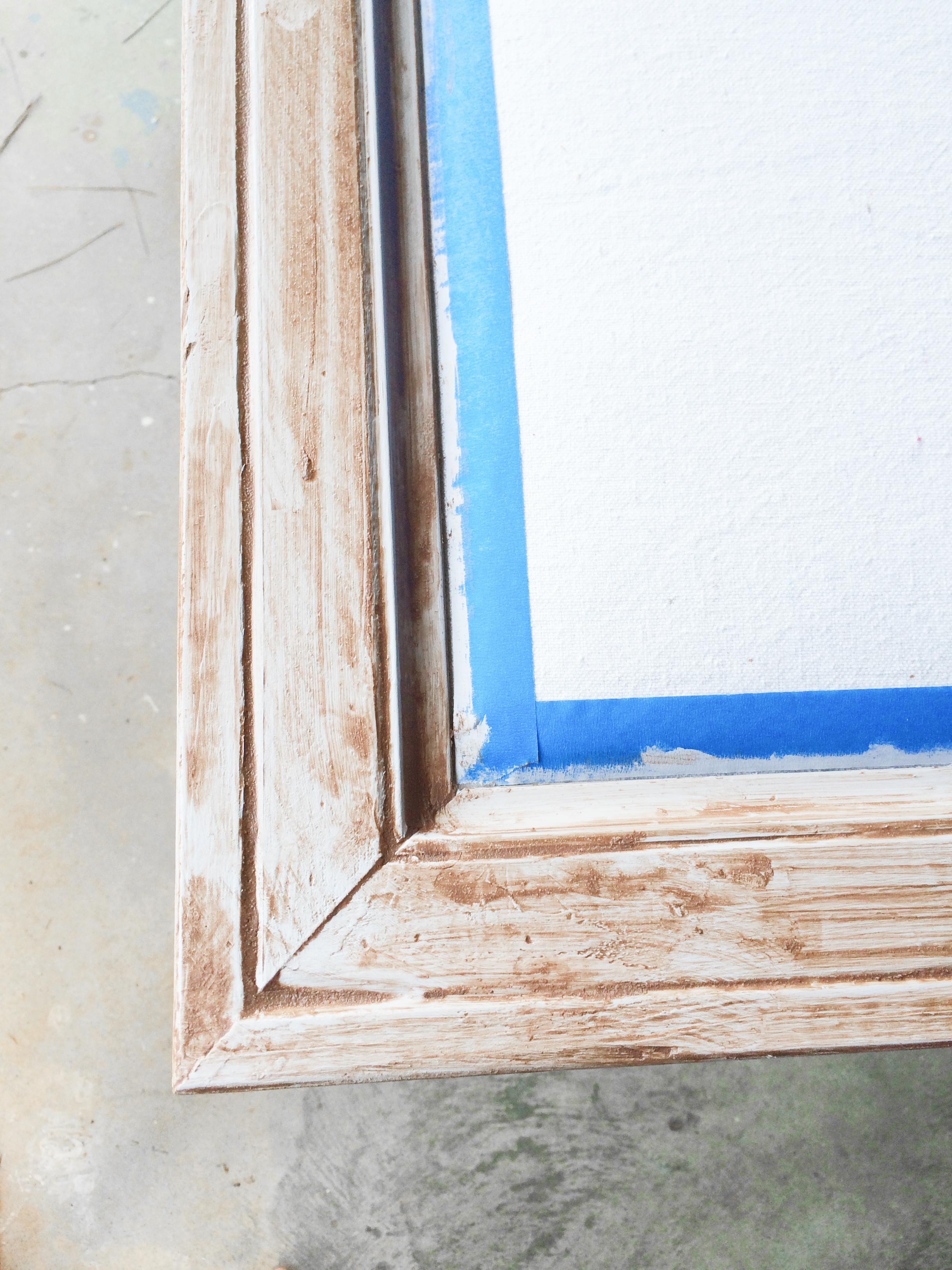 build a headboard, framed, close-up