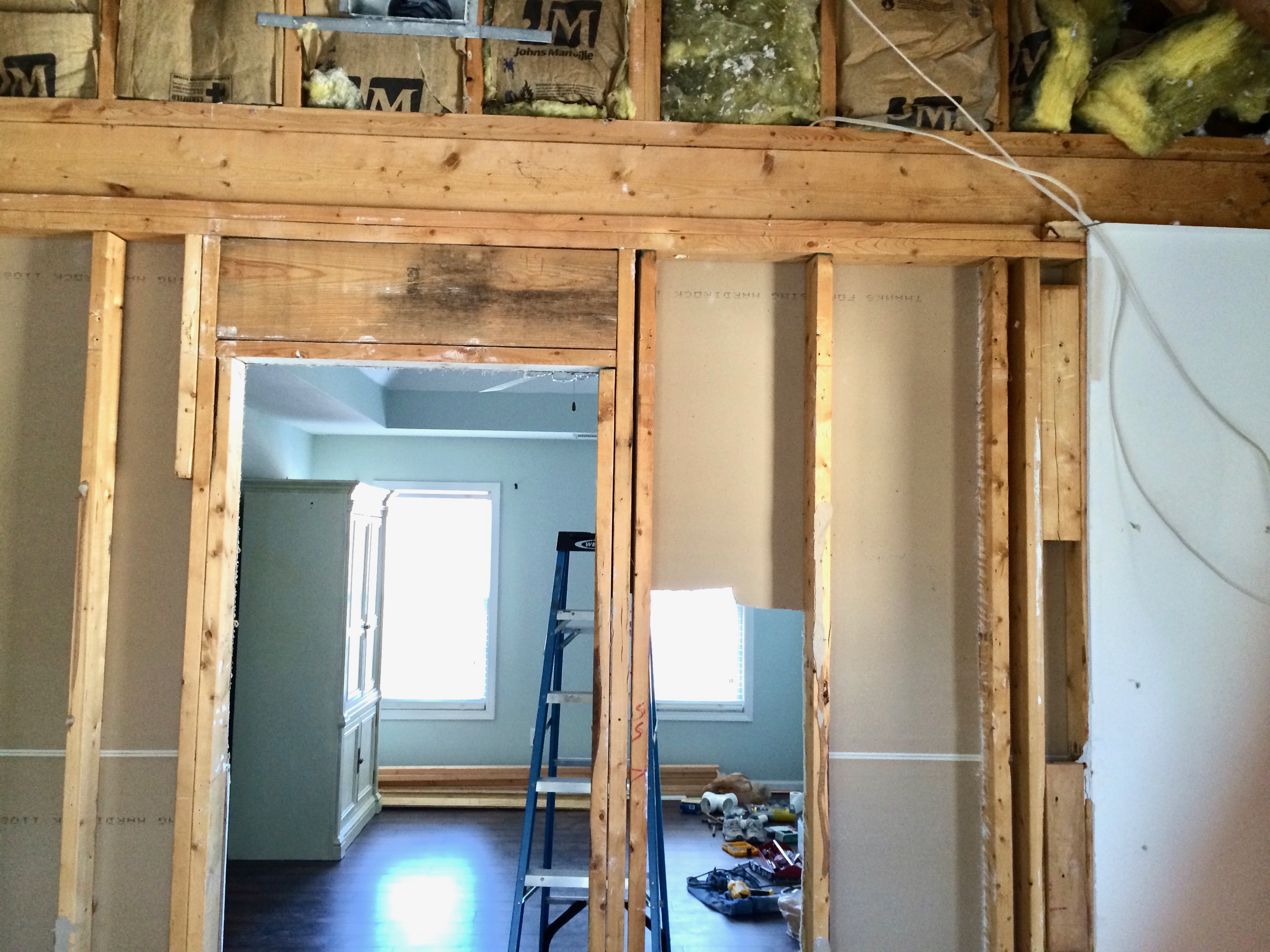 how to frame a wall for a barn door