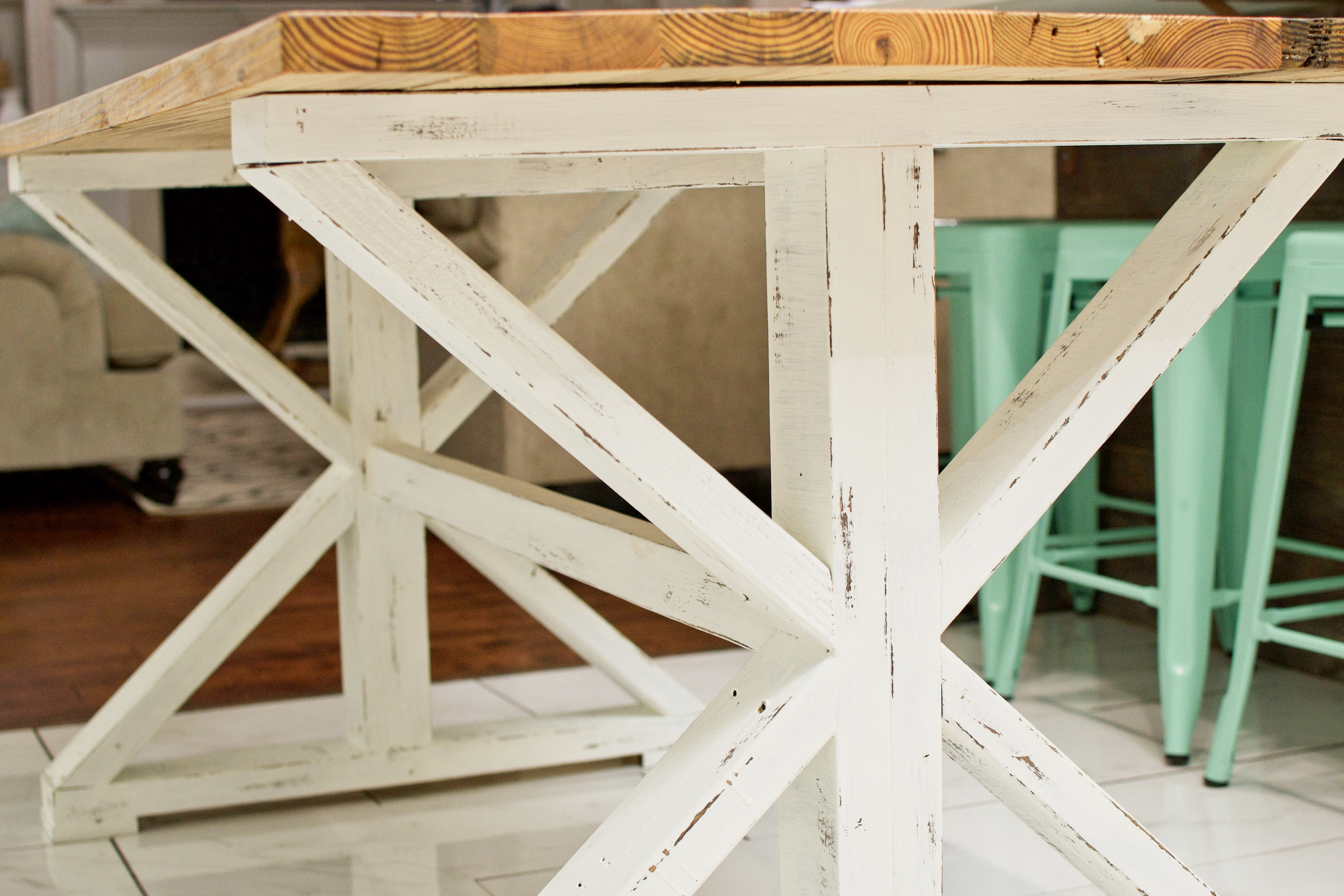 How to Finish Your Reclaimed Table with Stain, Paint, Distressing