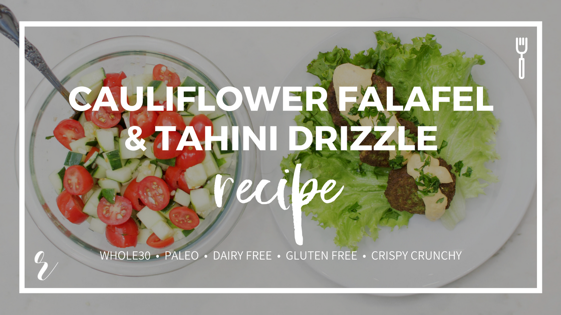 Easy Cauliflower Falafel With Spicy Carrot Tahini Drizzle Recipe - 