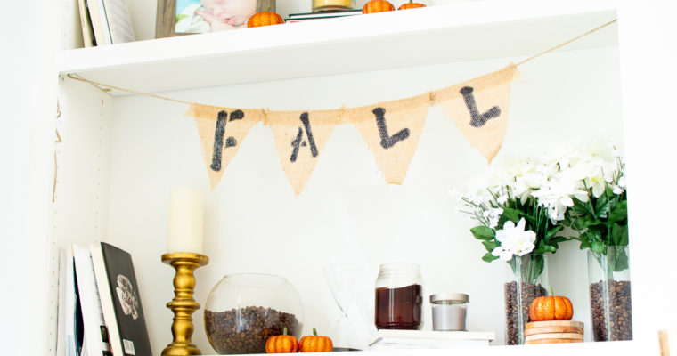 How to Make DIY Fabric & Burlap Banners for Your Fall Decor