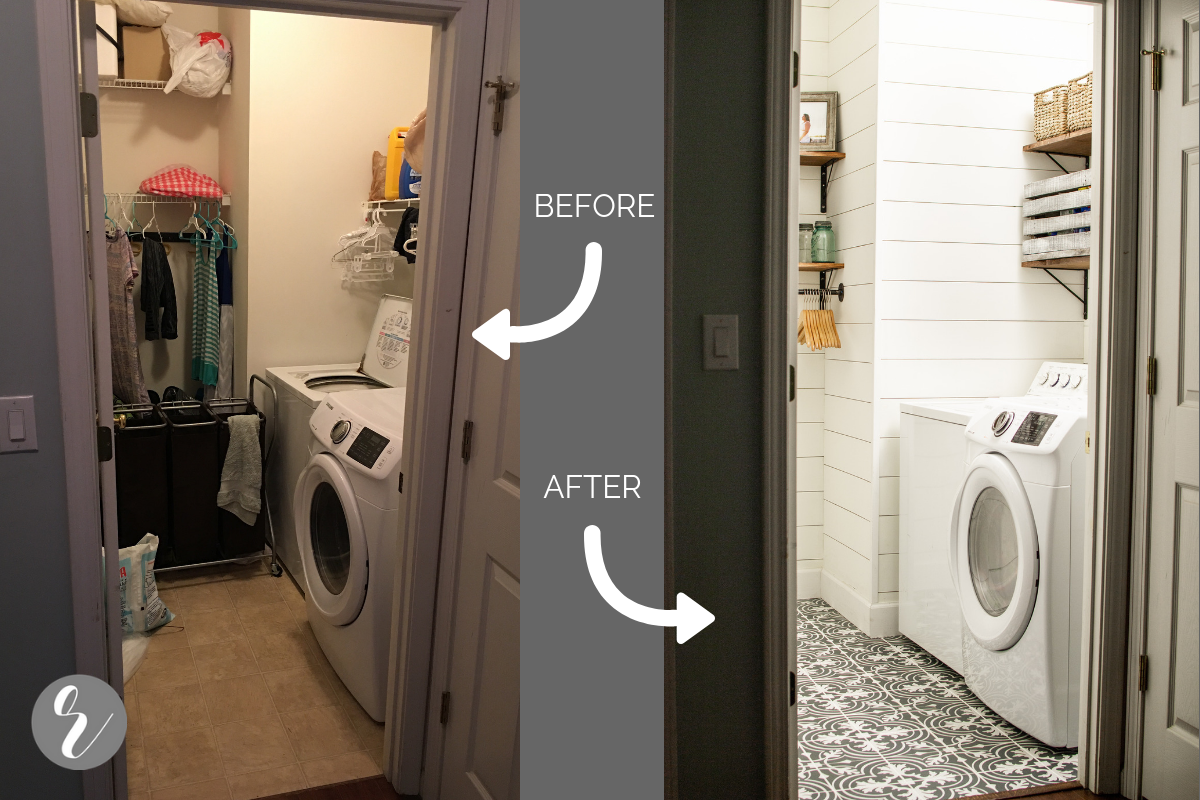 An Organized and Chic Laundry Room Reveal