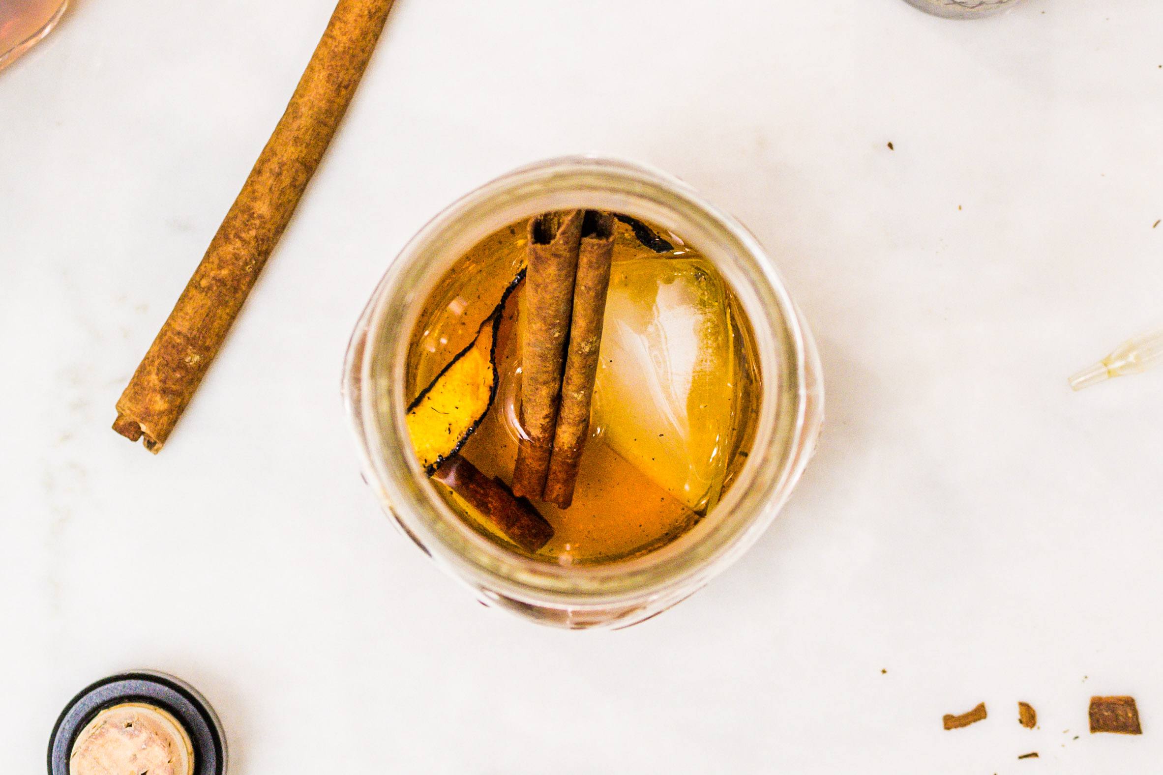 Smoky, Winter-Spiced Old-Fashioned Cocktail Recipe with Homemade ...
