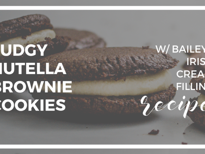 Nutella Brownie Cookies With Baileys Irish Cream Filling Dessert Recipe Building Our Rez